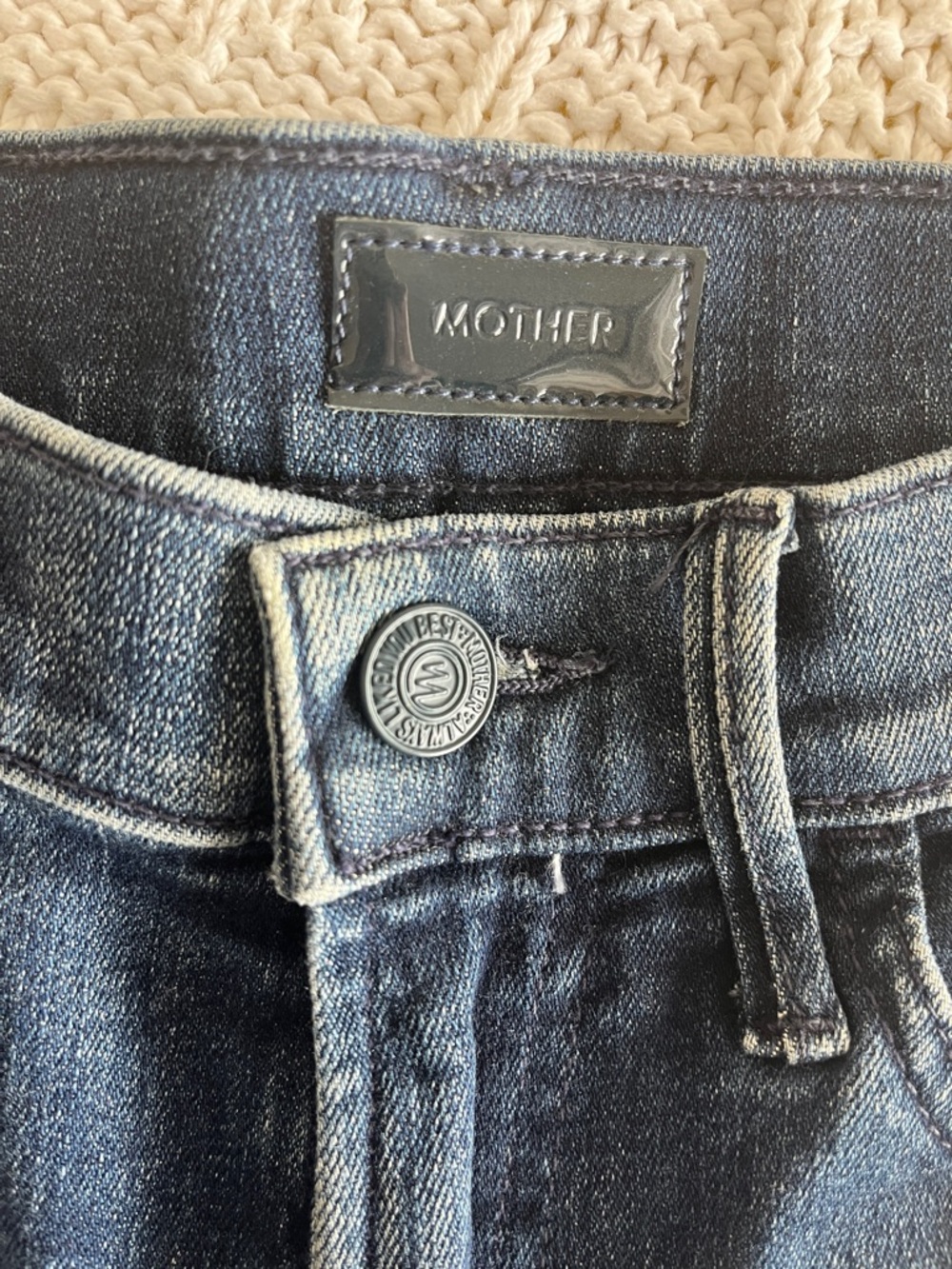 NWT MOTHER The Hustler Ankle Jeans in Here Kitty Kitty Glitter Racer Sz 28 - Picture 4 of 15